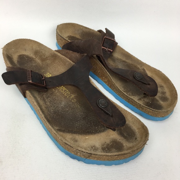 Birkenstock Shoes - BIRKENSTOCK Sz 7/38 Brown Thong Sandals